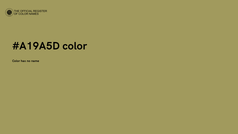 #A19A5D color image