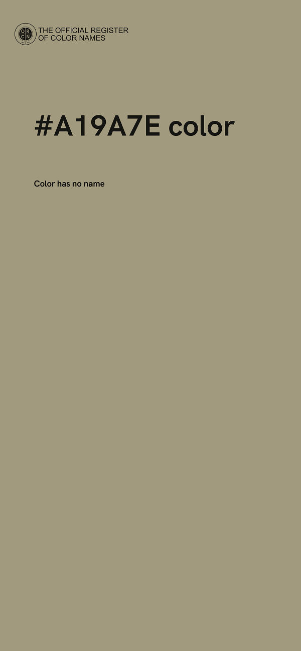 #A19A7E color image