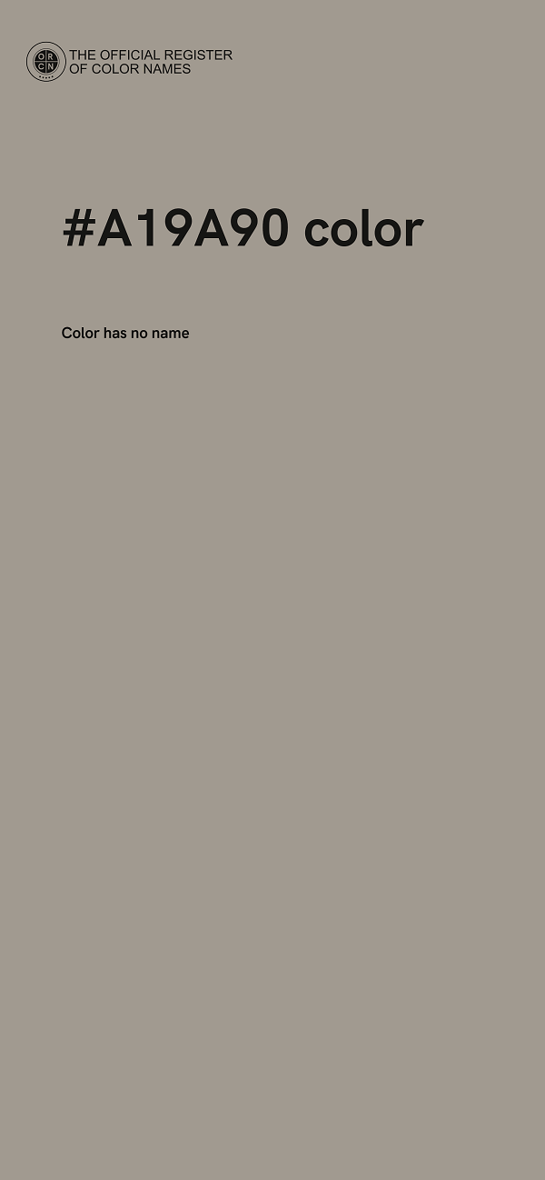 #A19A90 color image