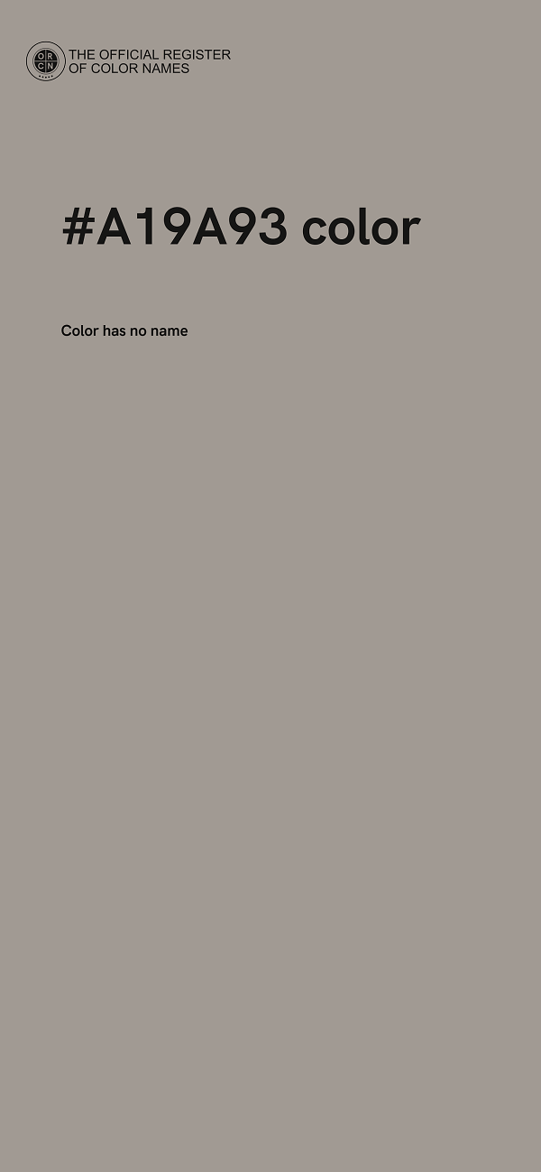 #A19A93 color image