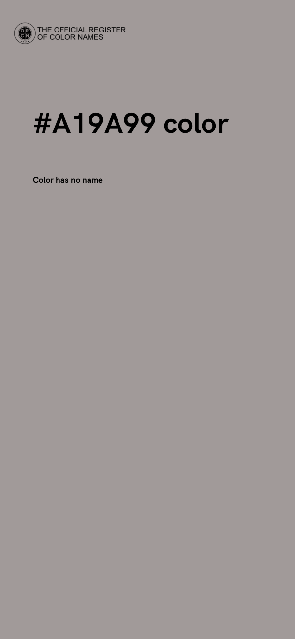 #A19A99 color image