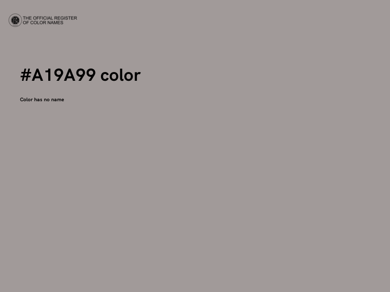 #A19A99 color image