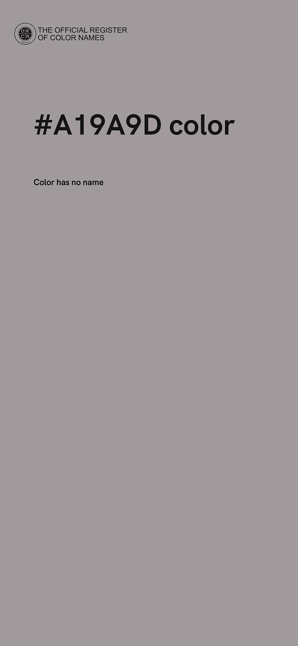 #A19A9D color image