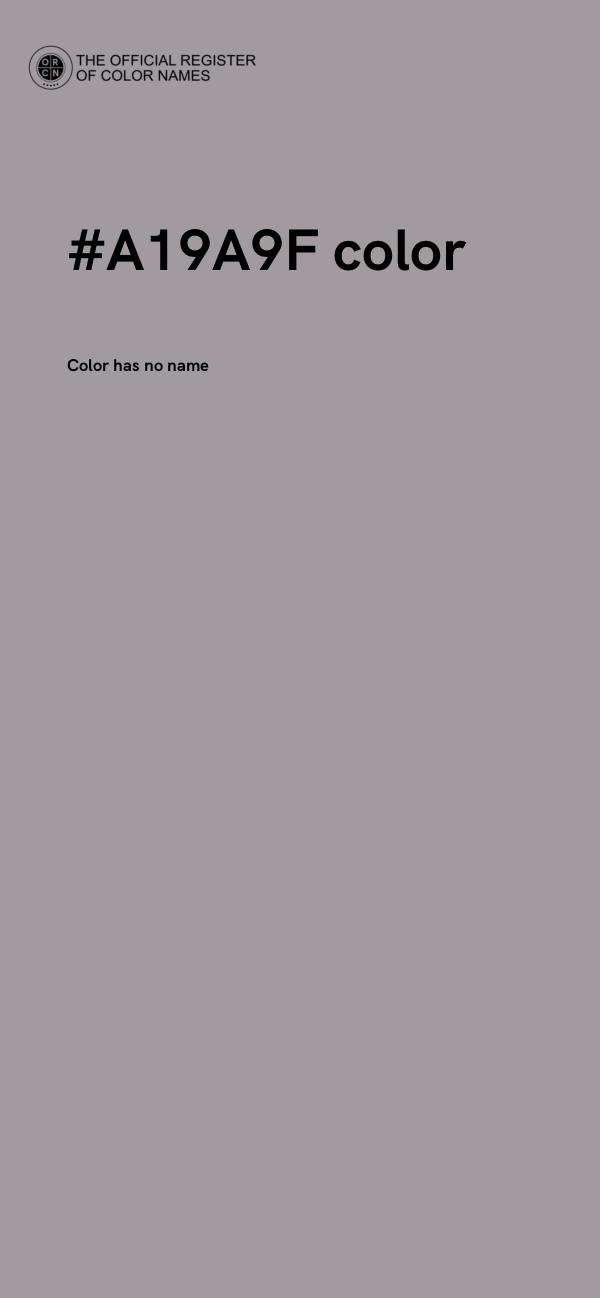 #A19A9F color image