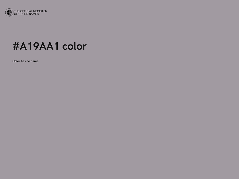 #A19AA1 color image