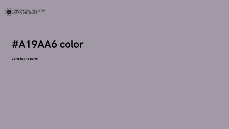 #A19AA6 color image