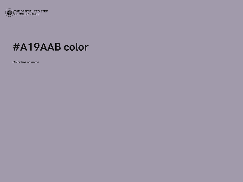 #A19AAB color image