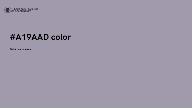 #A19AAD color image