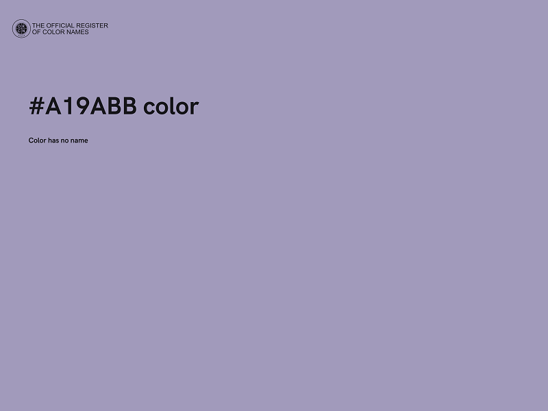 #A19ABB color image