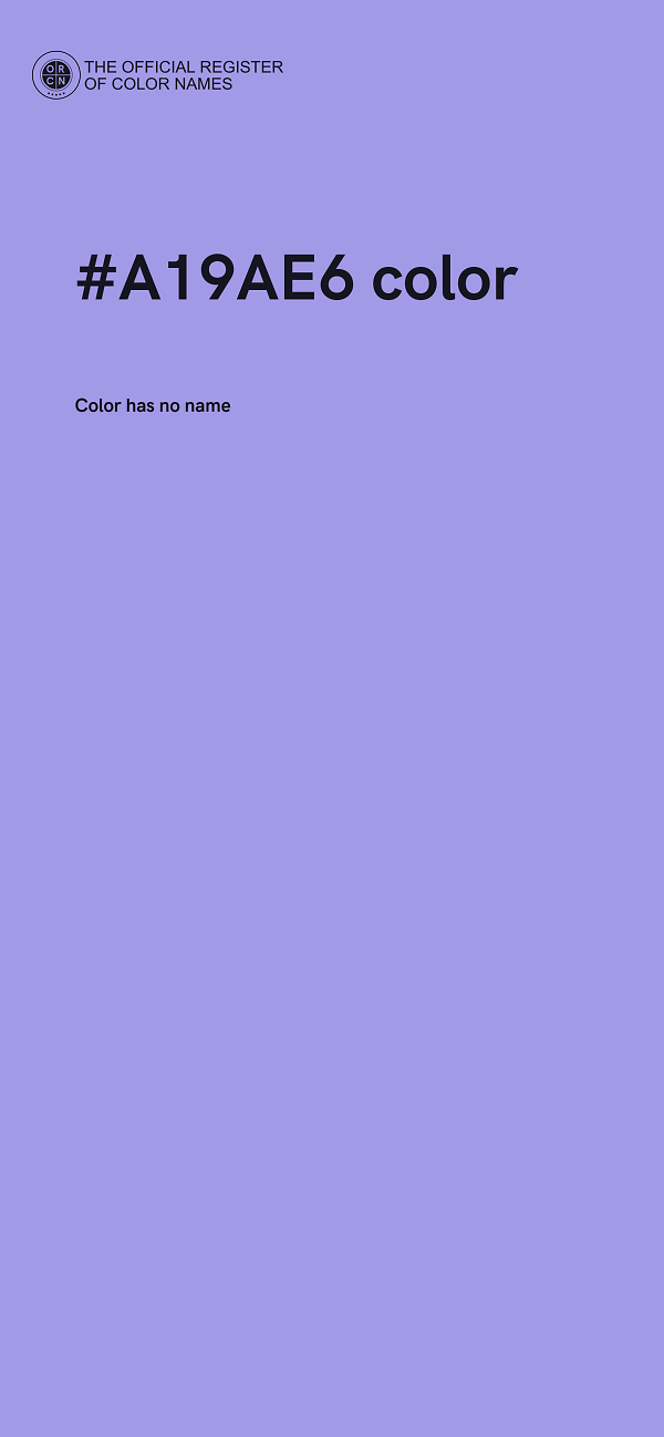 #A19AE6 color image