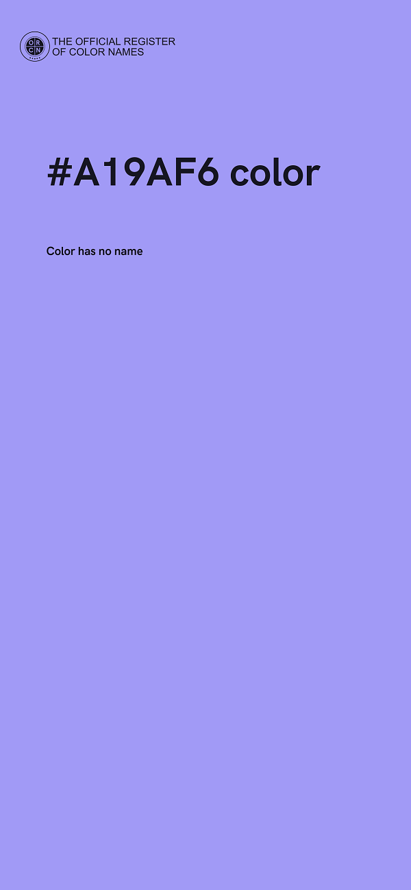 #A19AF6 color image