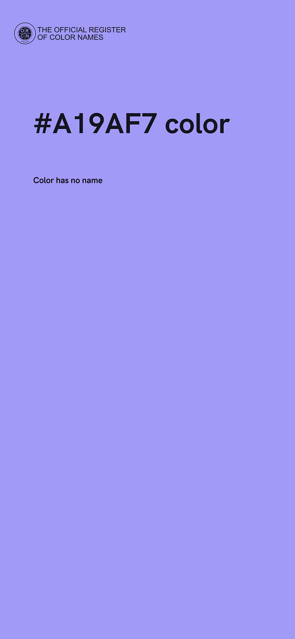 #A19AF7 color image