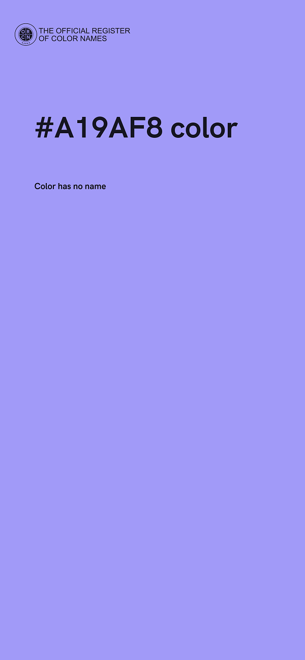 #A19AF8 color image