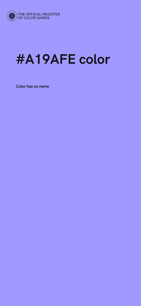 #A19AFE color image