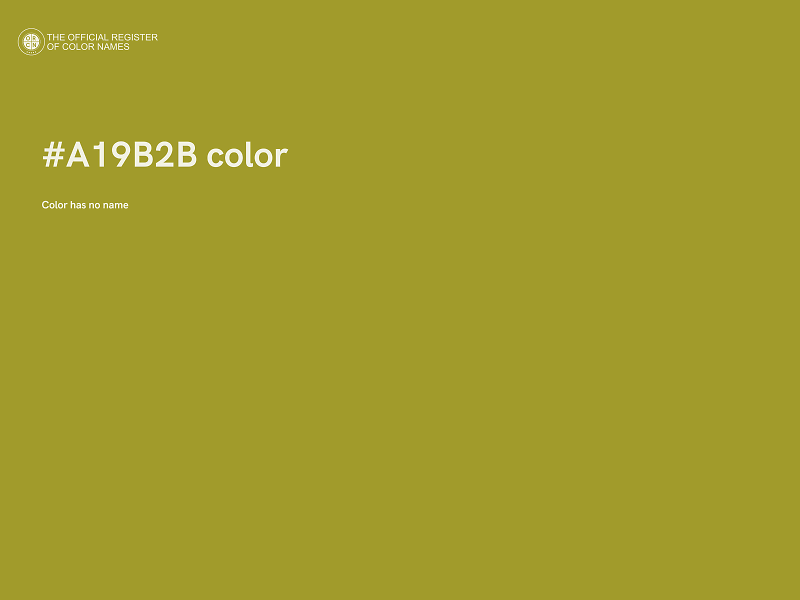 #A19B2B color image