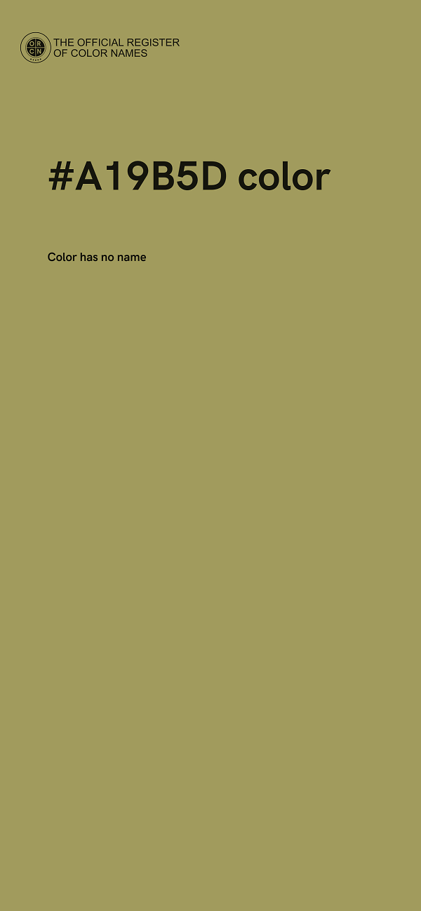 #A19B5D color image