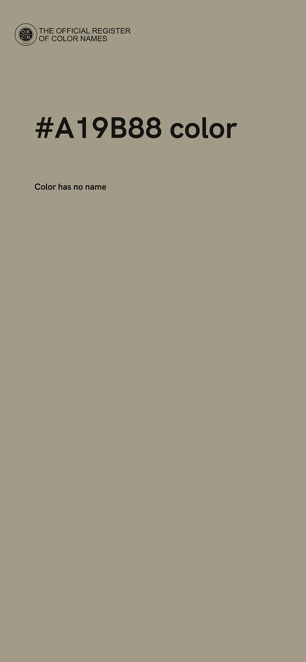 #A19B88 color image