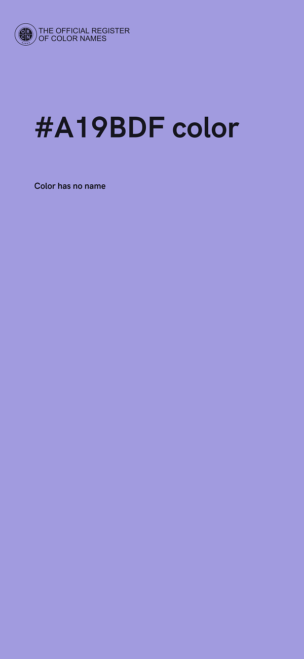 #A19BDF color image