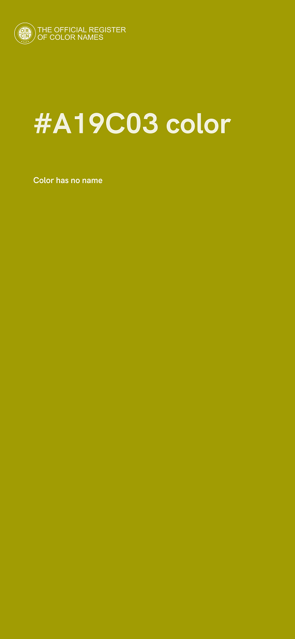 #A19C03 color image