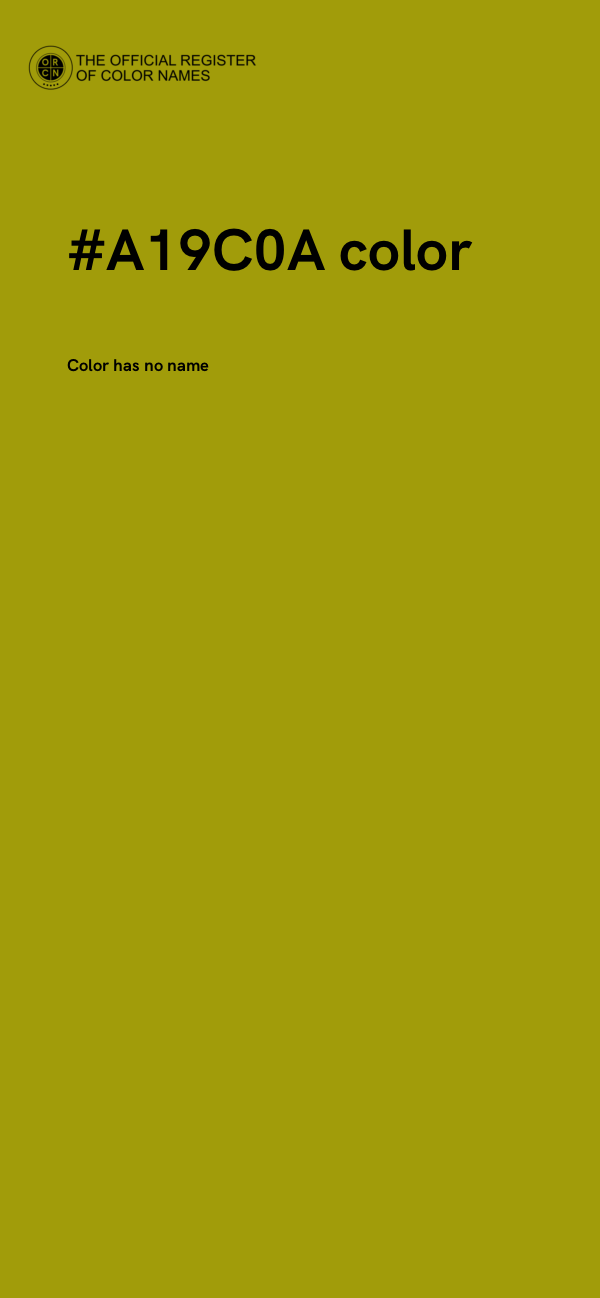 #A19C0A color image