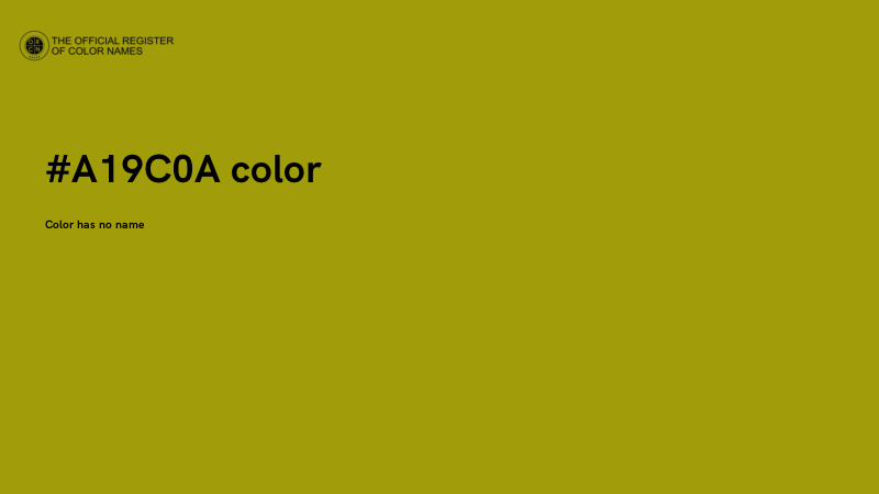#A19C0A color image