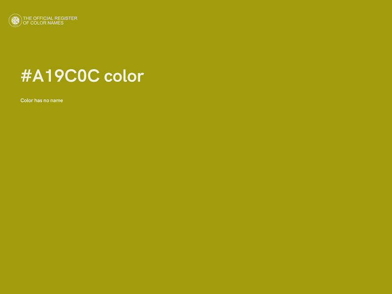 #A19C0C color image