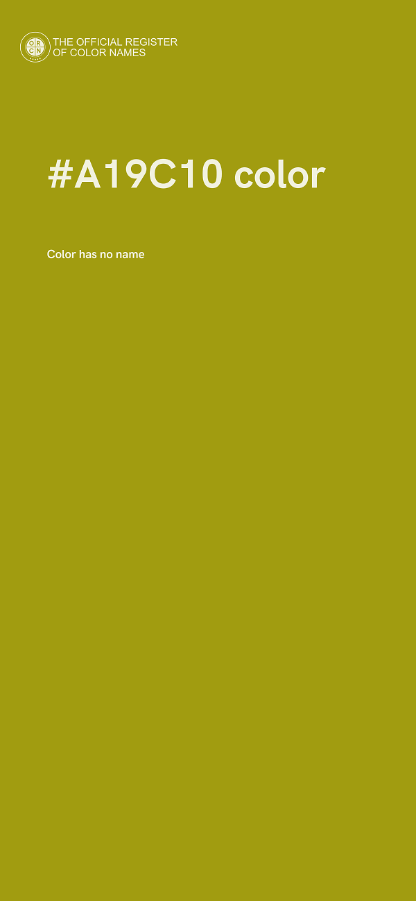 #A19C10 color image