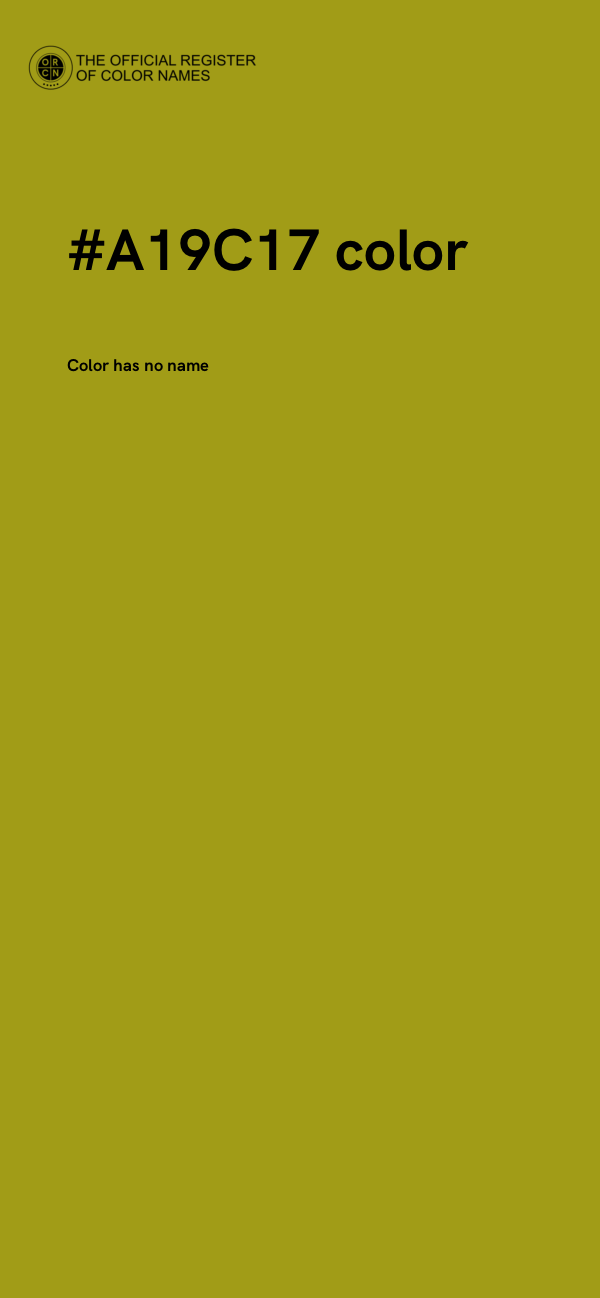 #A19C17 color image