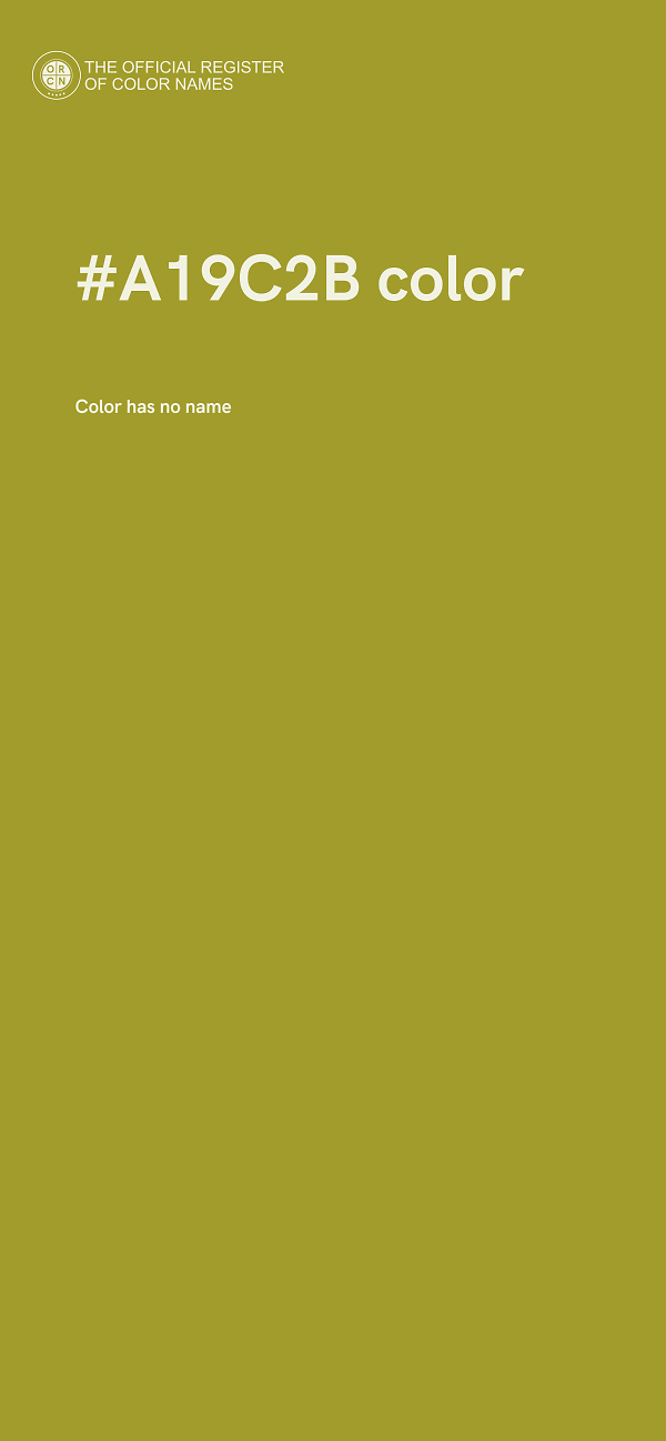 #A19C2B color image