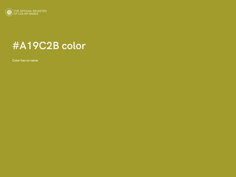 #A19C2B color image