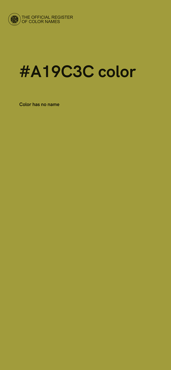 #A19C3C color image
