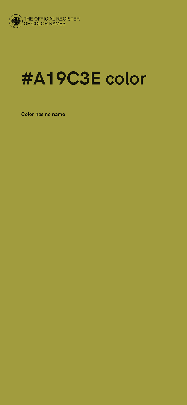 #A19C3E color image