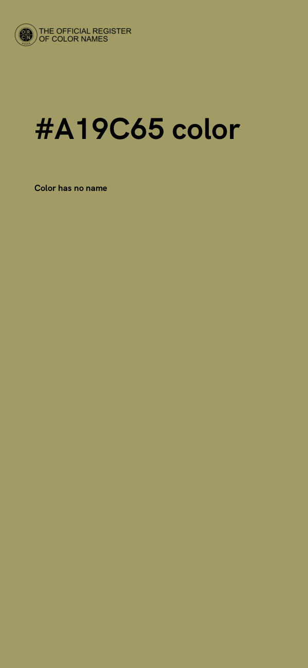 #A19C65 color image