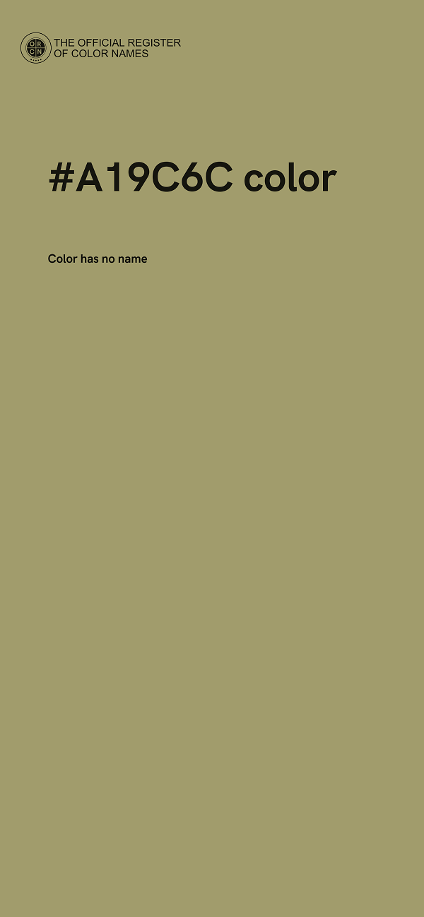 #A19C6C color image