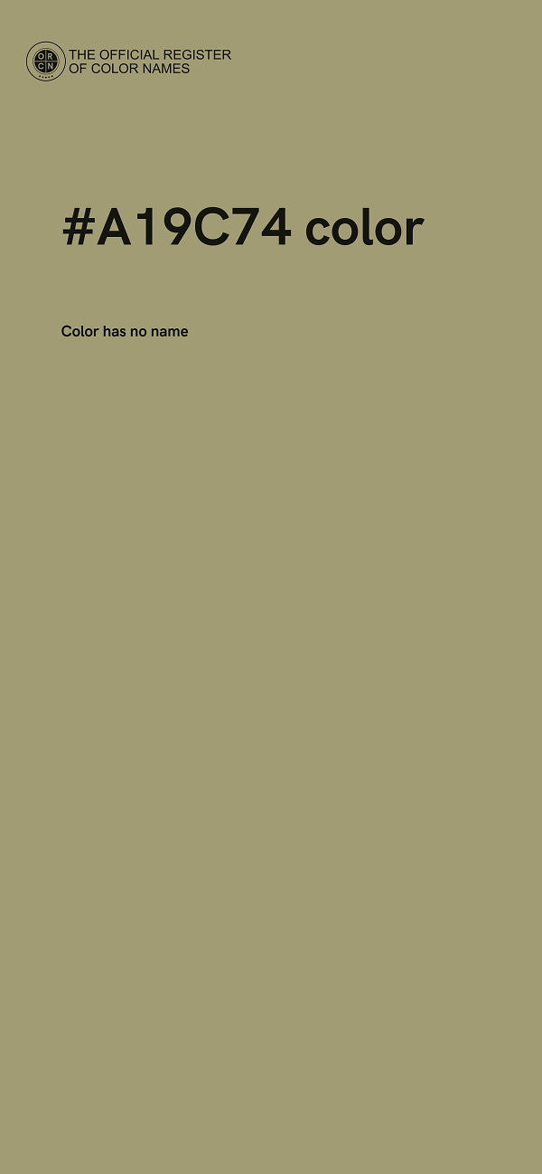 #A19C74 color image