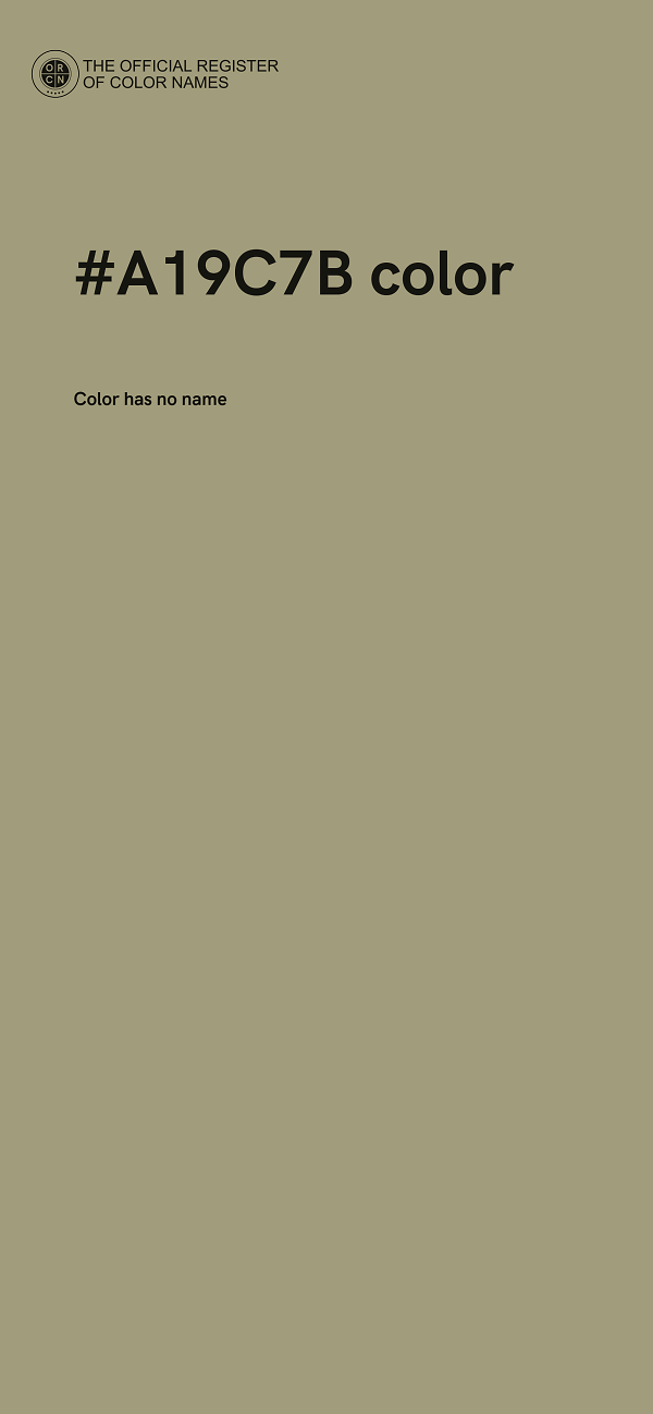 #A19C7B color image