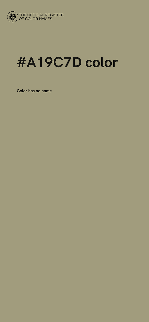 #A19C7D color image