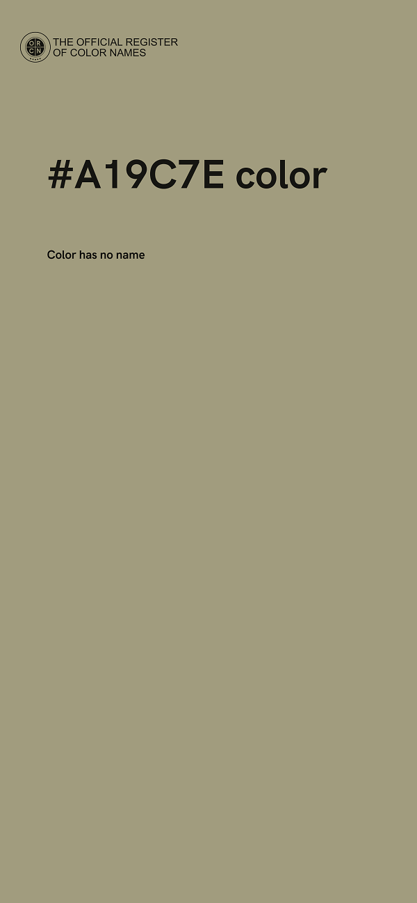 #A19C7E color image