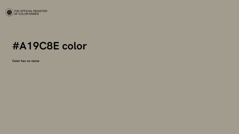 #A19C8E color image