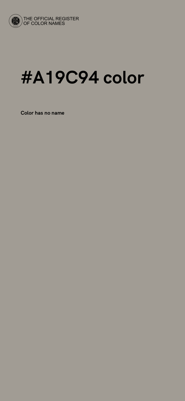 #A19C94 color image