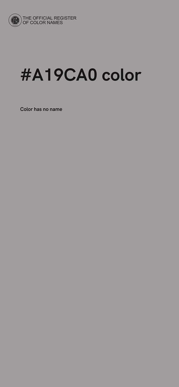 #A19CA0 color image