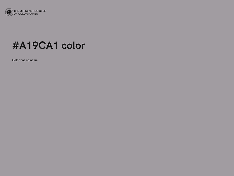 #A19CA1 color image