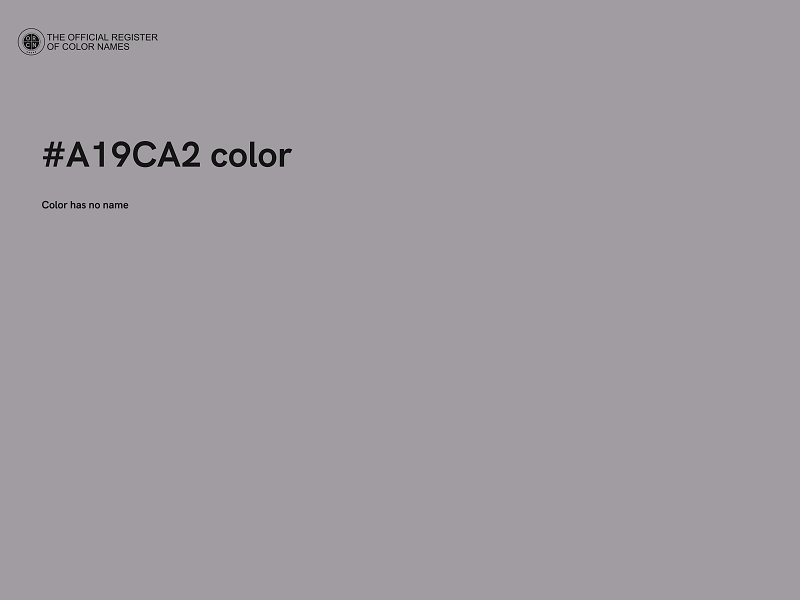 #A19CA2 color image