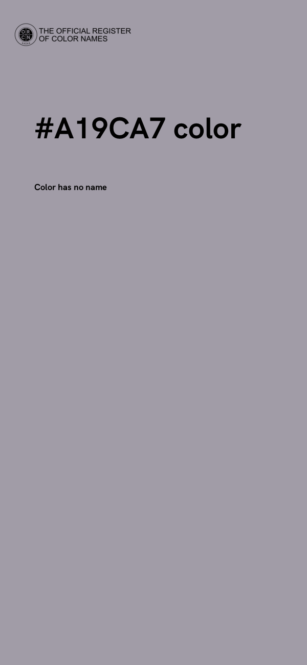 #A19CA7 color image