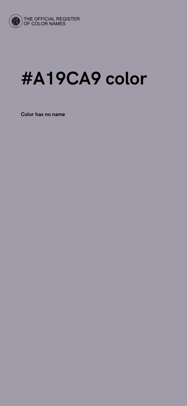 #A19CA9 color image