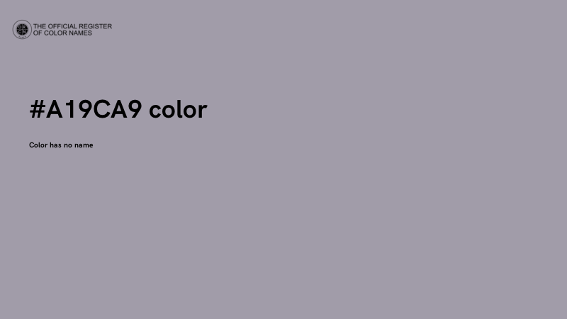 #A19CA9 color image
