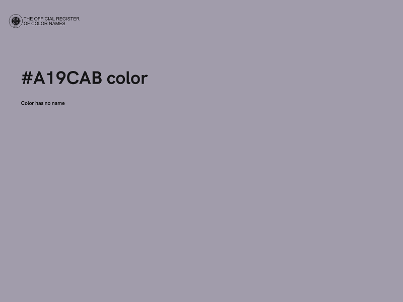 #A19CAB color image