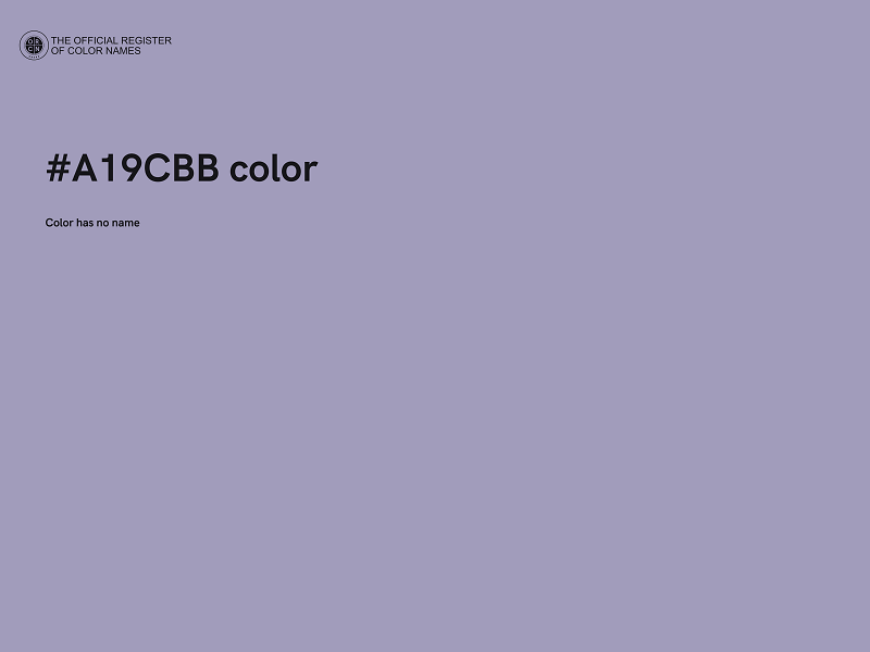 #A19CBB color image