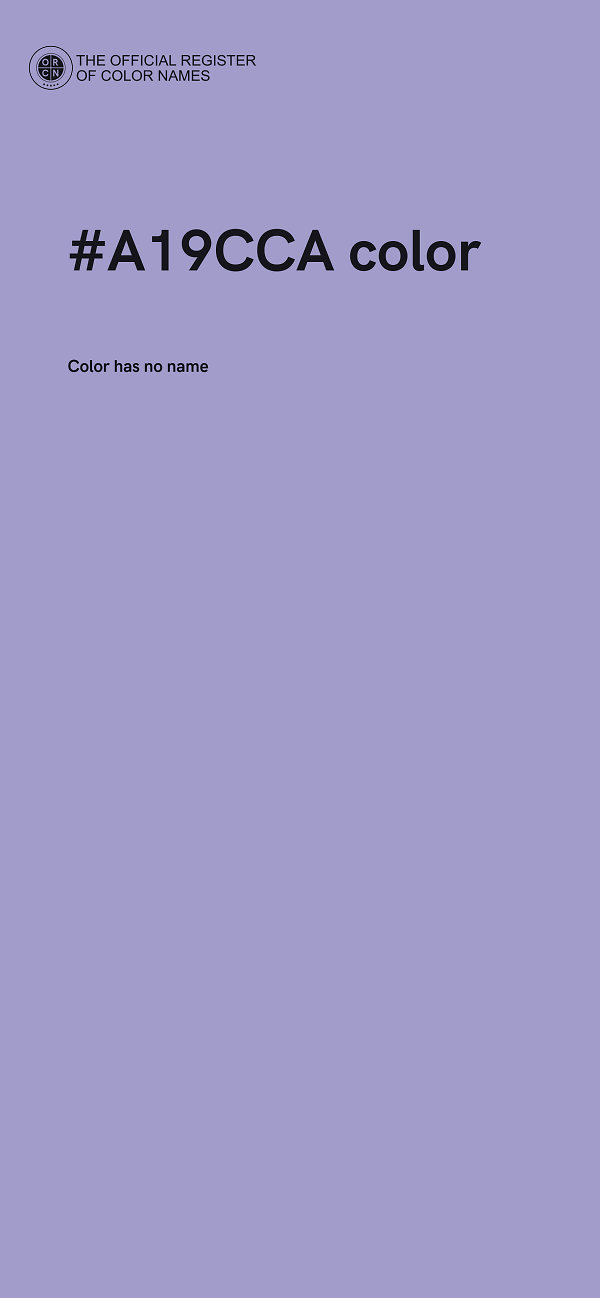 #A19CCA color image