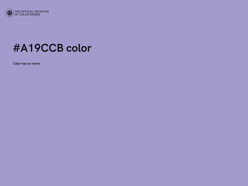 #A19CCB color image